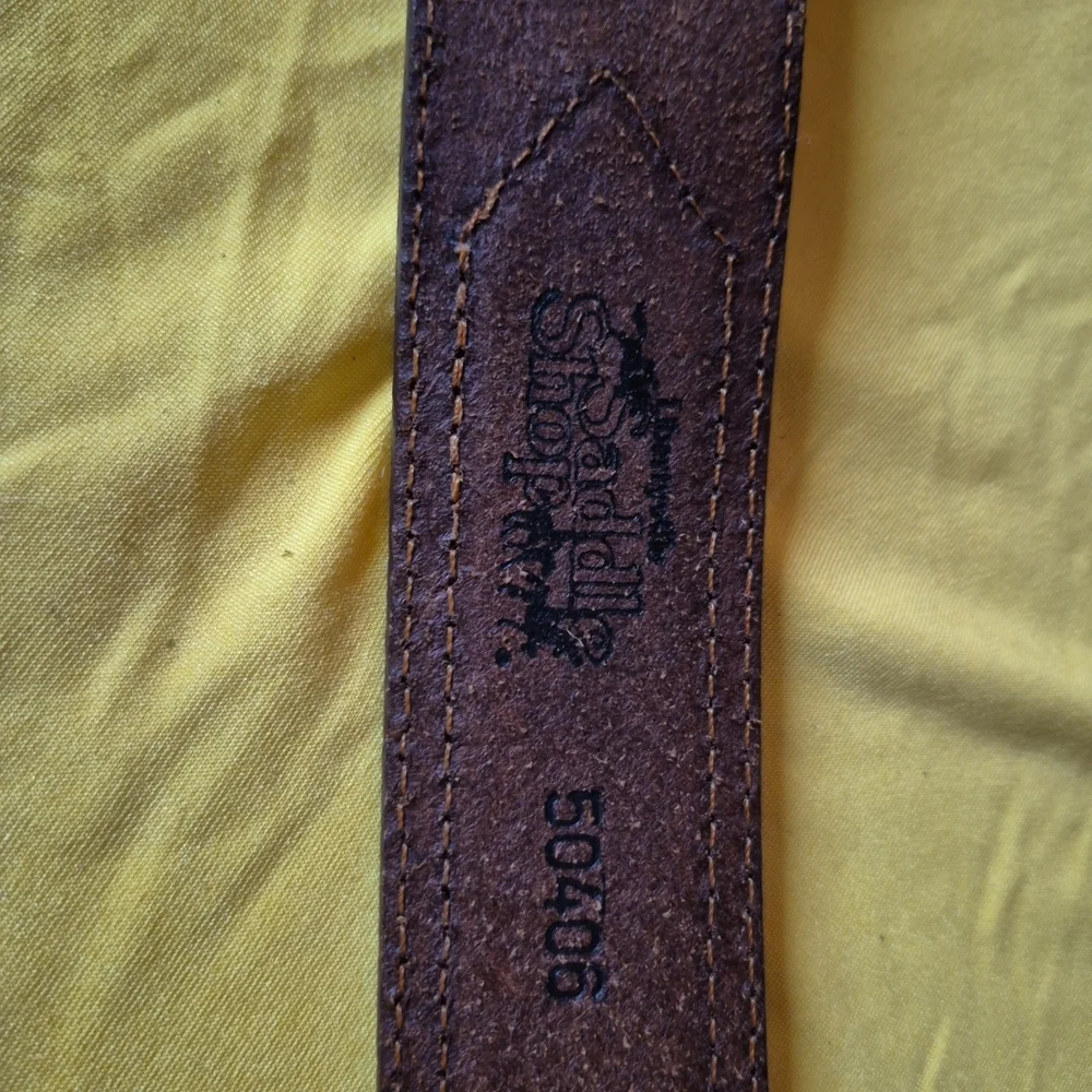 Kids Braided Brown Leather Belt with Silver Buckle